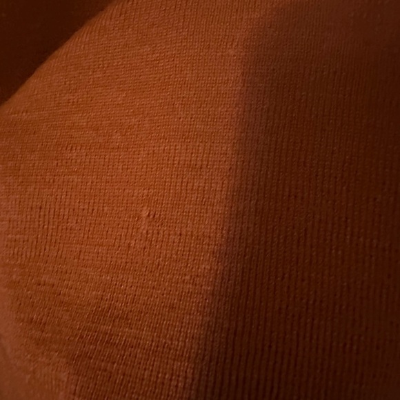 Salvatore Ferragamo Burnt Orange Gold Button Cardigan Wool Sweater Size M - Picture 7 of 7